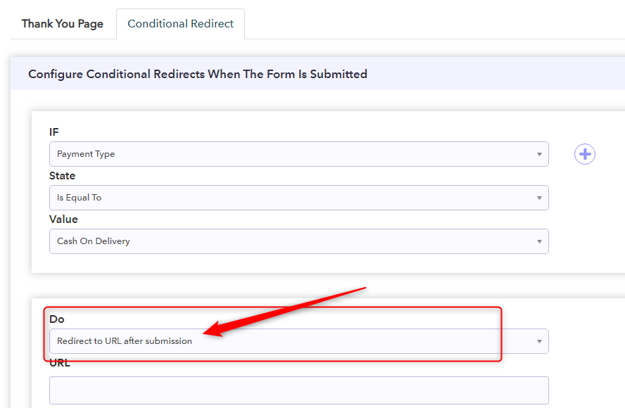 Conditional Redirection - Confirmation Page Redirect