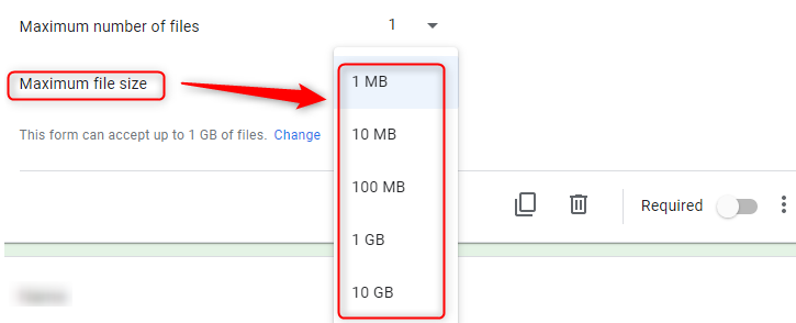 Modify File Size Limit 