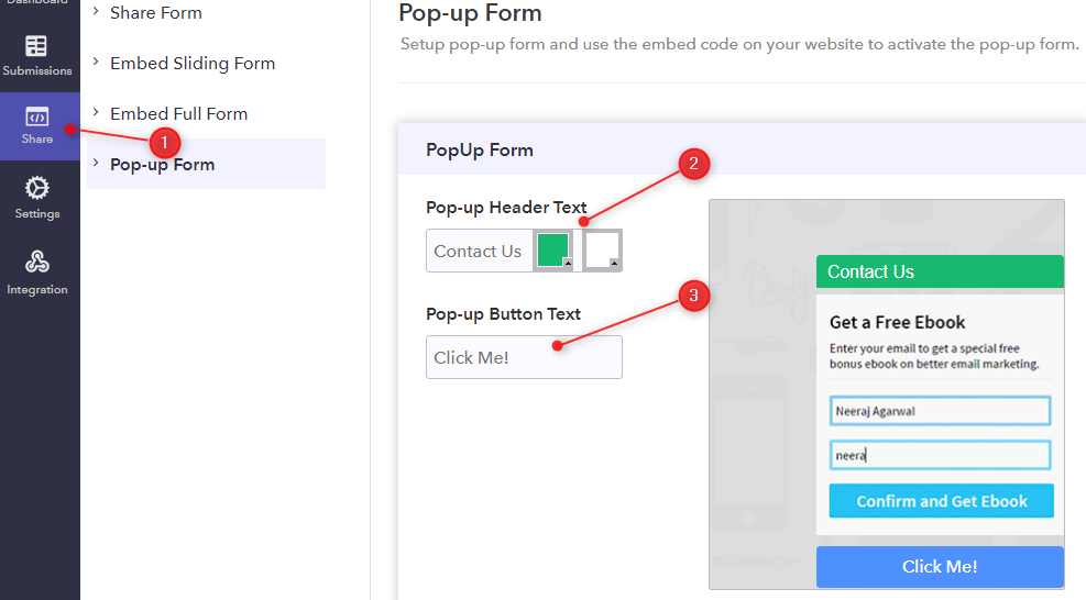 In Case Of Embedding A Pop-up Form On Webpage - Pabbly Form Builder