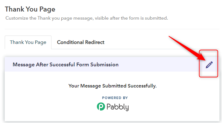 Click The Edit Option - Pabbly Form Builder