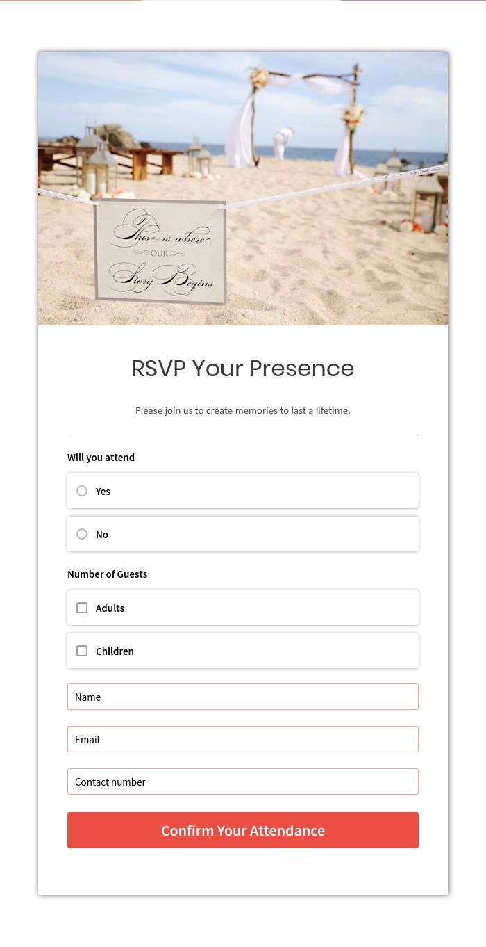 Wedding Rsvp Google Form Template / This template is fully editable